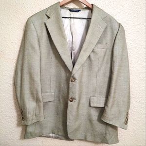 Burberry Wool Houndstooth Single Breasted Blazer Jacket